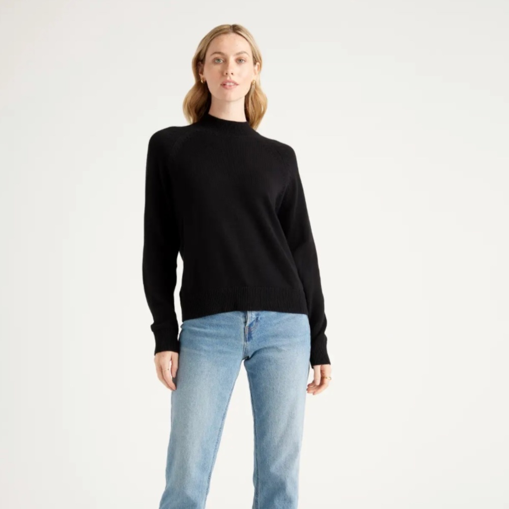 100% Organic Cotton Mockneck Sweater